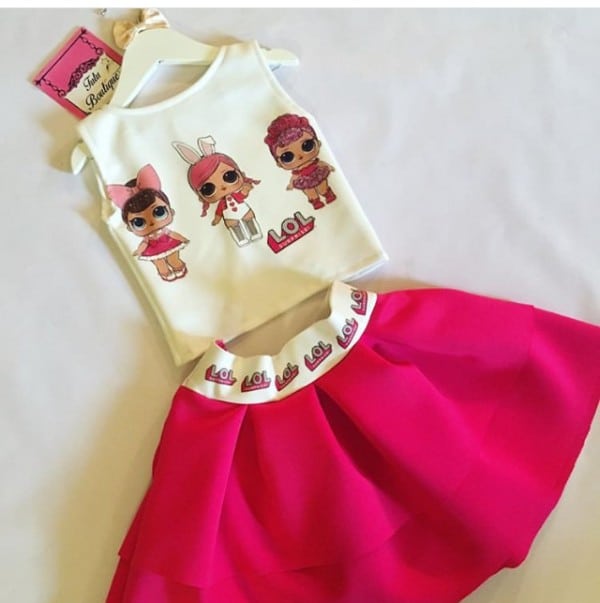 Lol dolls pink skirt