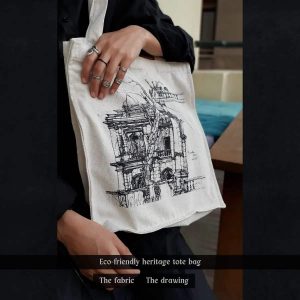 The Champollion's tree vibrant sensitive tote bag 02