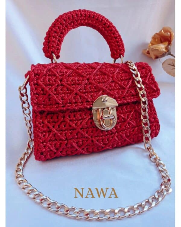 Royal Red crochet bag