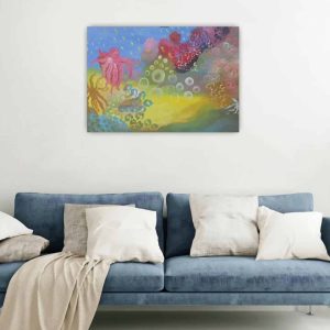 Modern oil painting oil painting home accessories living room accessories Submarine View painting