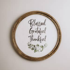 Blessed Boho Wood Circle