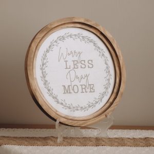 Worry Less Boho Wood Decor