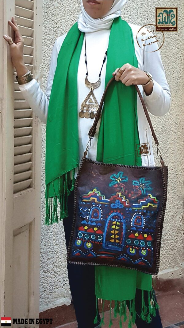 Nubian Handmade leather Bag .