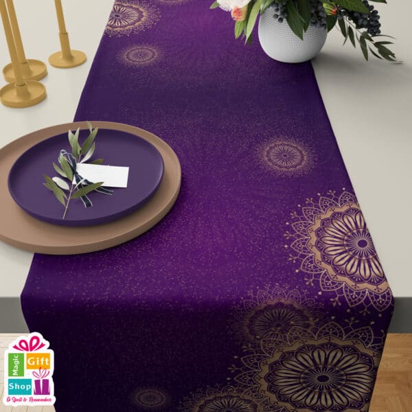 Purple Ramadan tablecloth