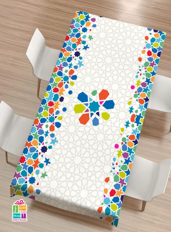 tablecloth (colorful pattern)