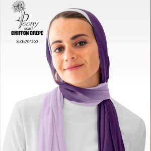 chiffon print scarf degradia