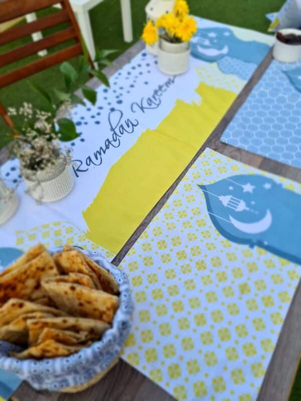 Modern Ramadani yellow placemats