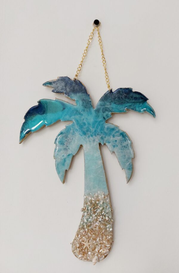 Resin Palm Wall Hanging 30x20 cm