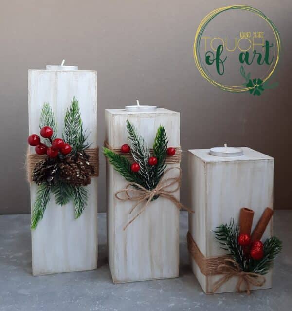 Christmas candles set