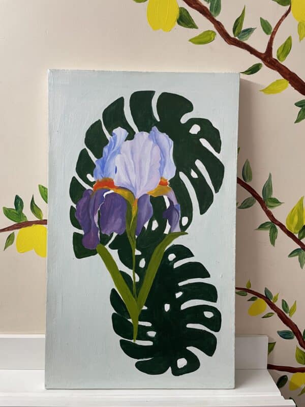 Iris flower painting