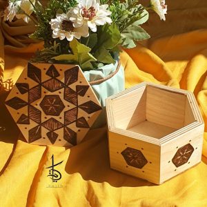 Hexagon Wooden Box Ramadan