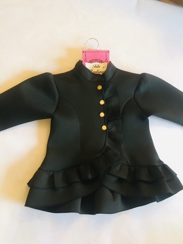 Ruffles black jacket