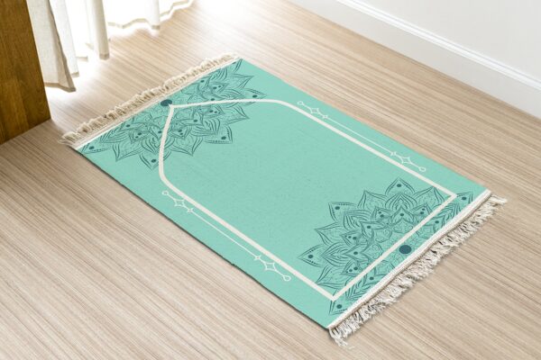 Mandala Turquoise Prayer rug