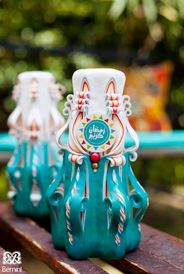 Ramadan Kareem turquoise blue