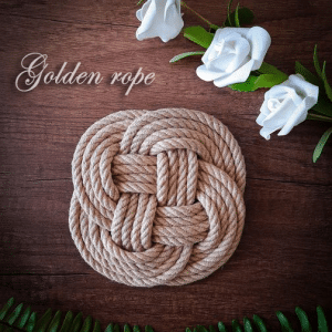 Jute coaster/ hand woven