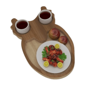 wooden plate