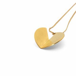 circle gold plated pendant