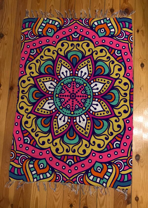 Killim mandala pattern