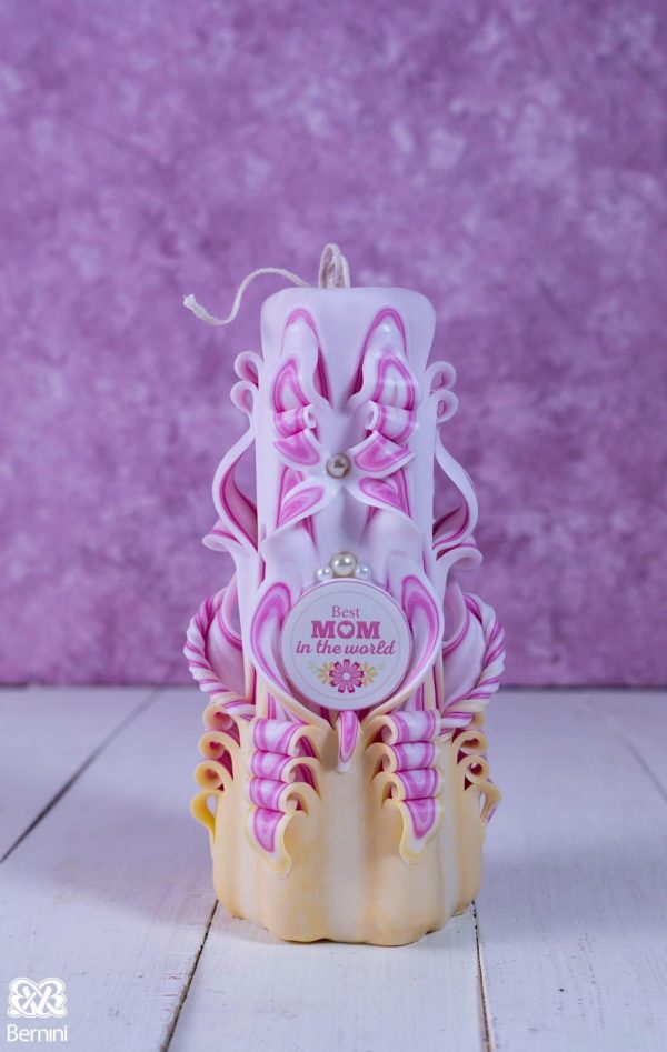 Pink mother's day candles