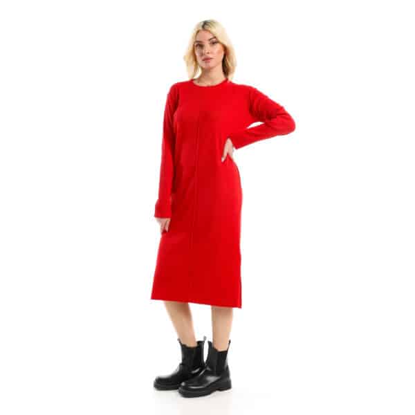 Red Rib dress