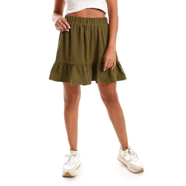 Khaki Mini skirt