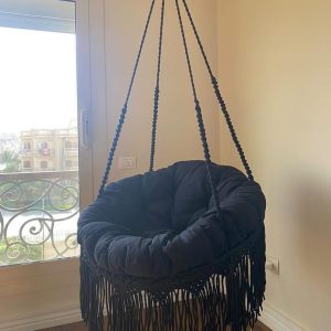 Black Macrame swing