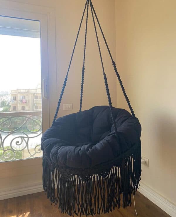 Black Macrame swing