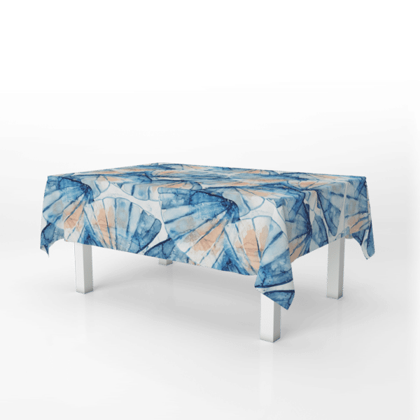 The Blue Sea Shells Tablecover 140x280