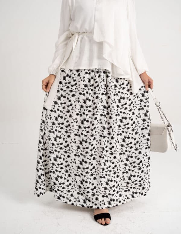 White Flowy Skirt