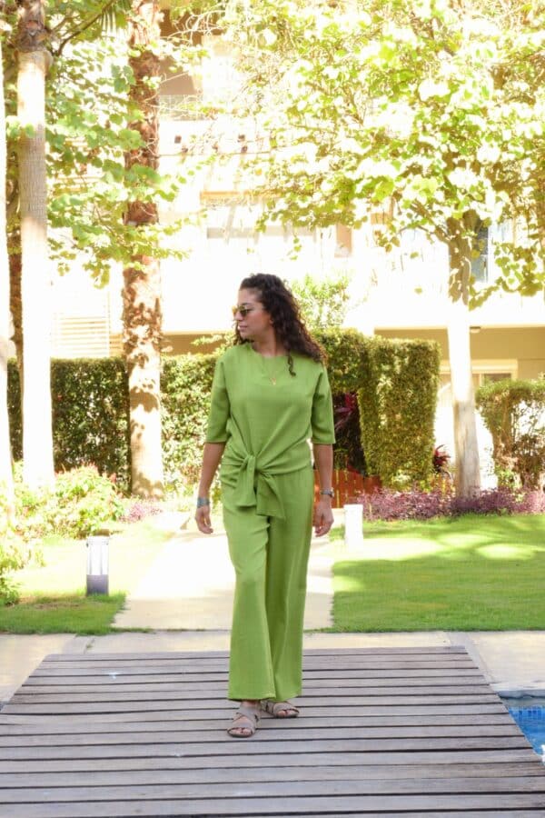 Green Linen Set