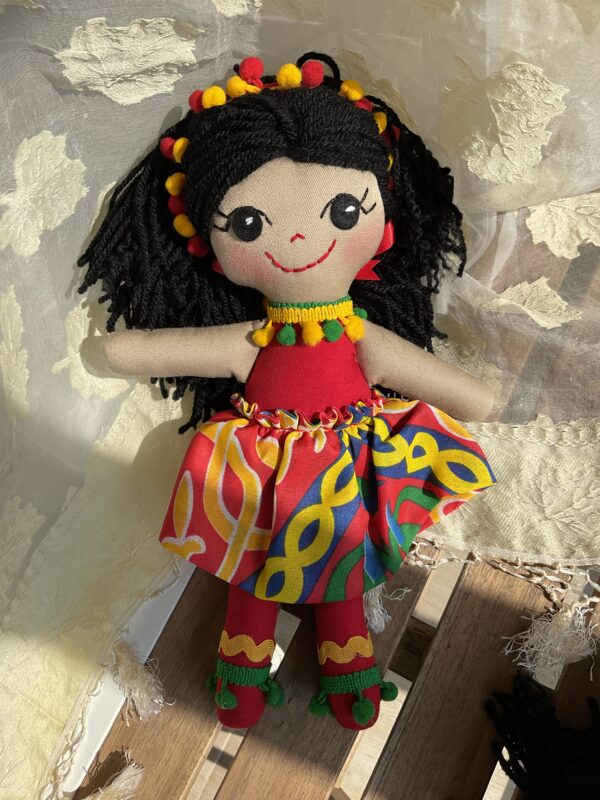 Egyptian handmade soft doll “Farha”