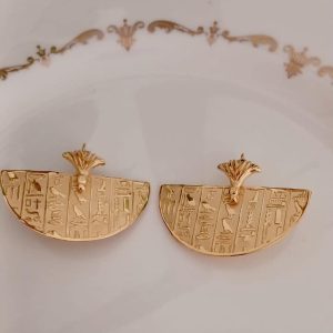 goldplated pharaoh earrings