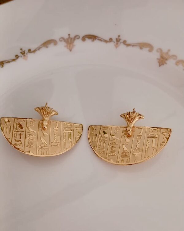 goldplated pharaoh earrings