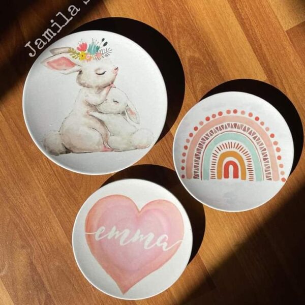 Kids wall plates *Emma* customized