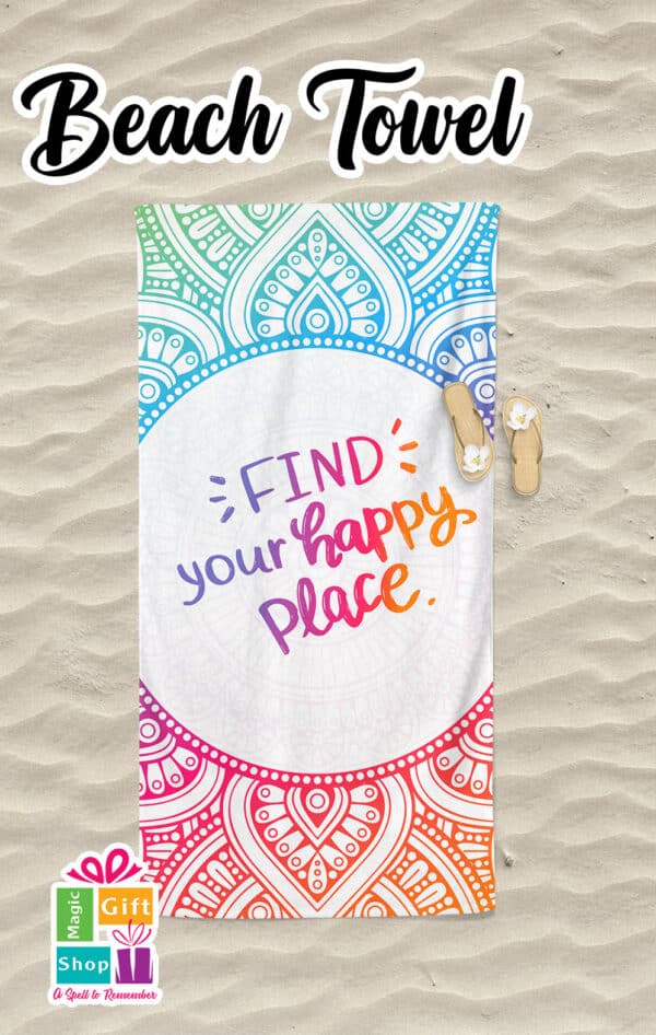 Free Beach Towel Design Mockup 15