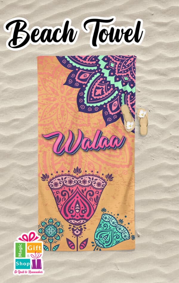 Free Beach Towel Design Mockup 2