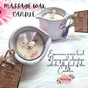 Massage wax candles