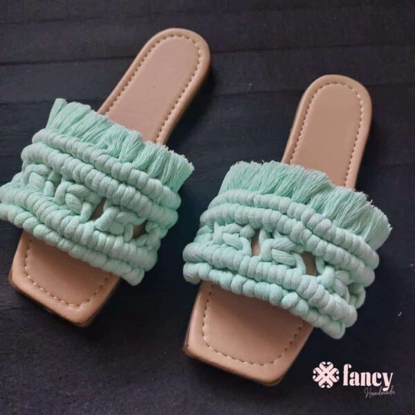 macrame slippers (Size 39)