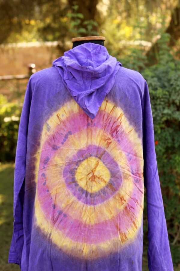 Purple taidye cardigan