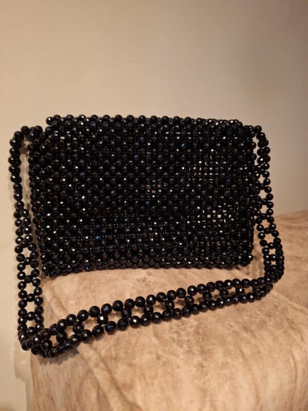 Black crystal bag