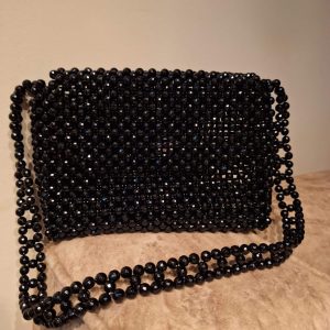 Black crystal bag