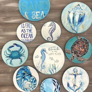 Decoupaged wall plates