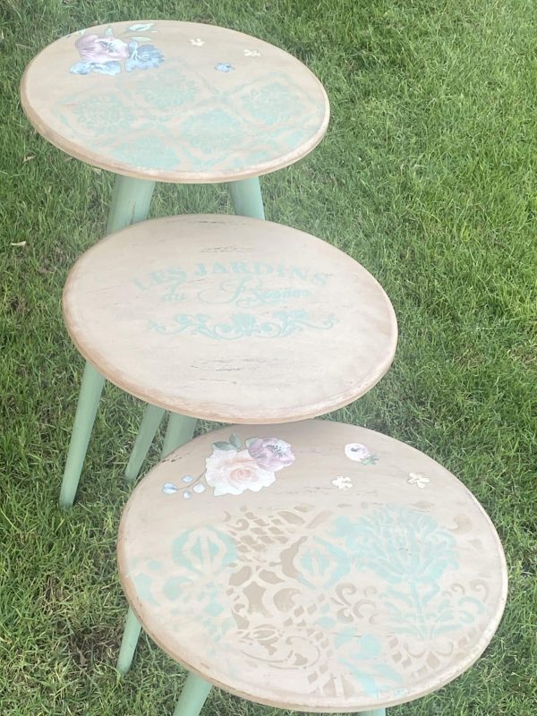 Set of Round Side Tables