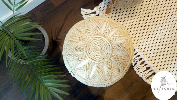 Macrame stool