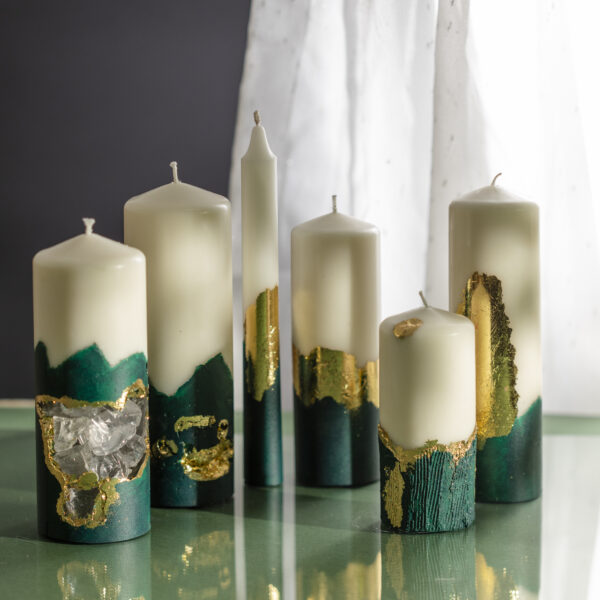 Set of 6 Concrete Candles