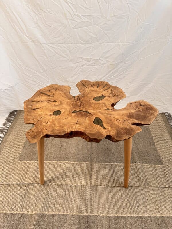 olive wood life edge coffee table