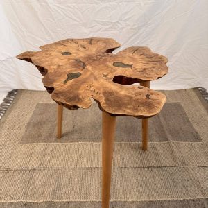 olive wood life edge coffee table