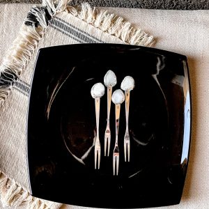 Stainless steel cake forks