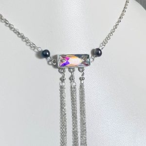 Silver (925ct) necklace, with Crystal (Asfour)