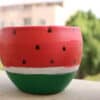 Watermelon Pottery Pot